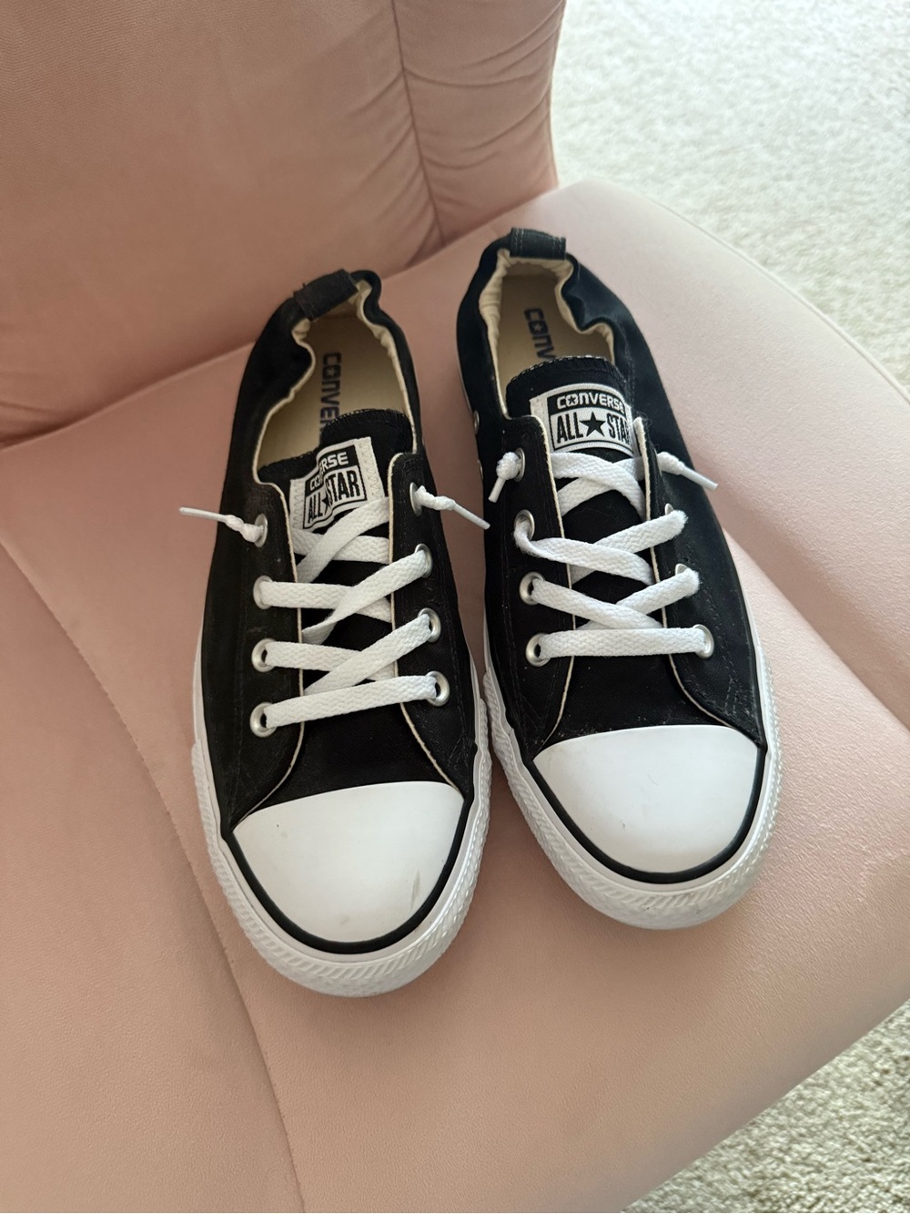 Converse Black and White Low Top Sneakers